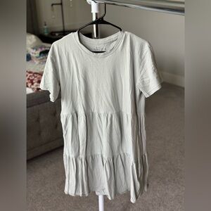 Abercrombie & Fitch Sage Green T Shirt Dress